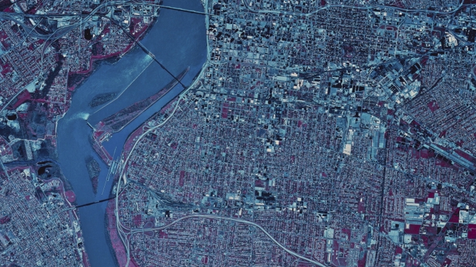 Satellite Photo of Louisville, Kentucky